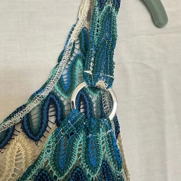 J Valdi NWT size XL Multicolor Zigzag Knit Dress Coverup - Picture 7 of 10